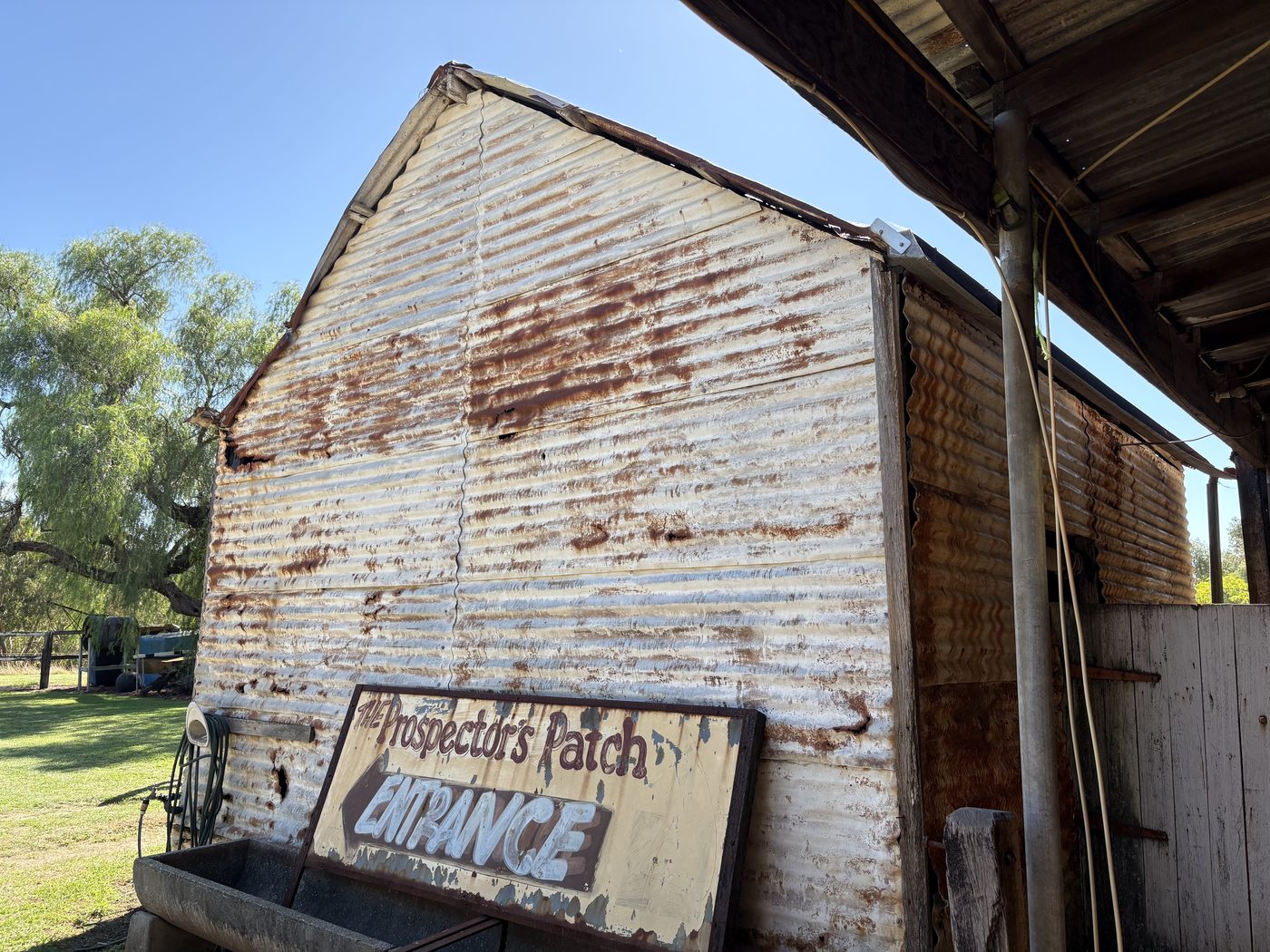 The tin shed, as found in 2026